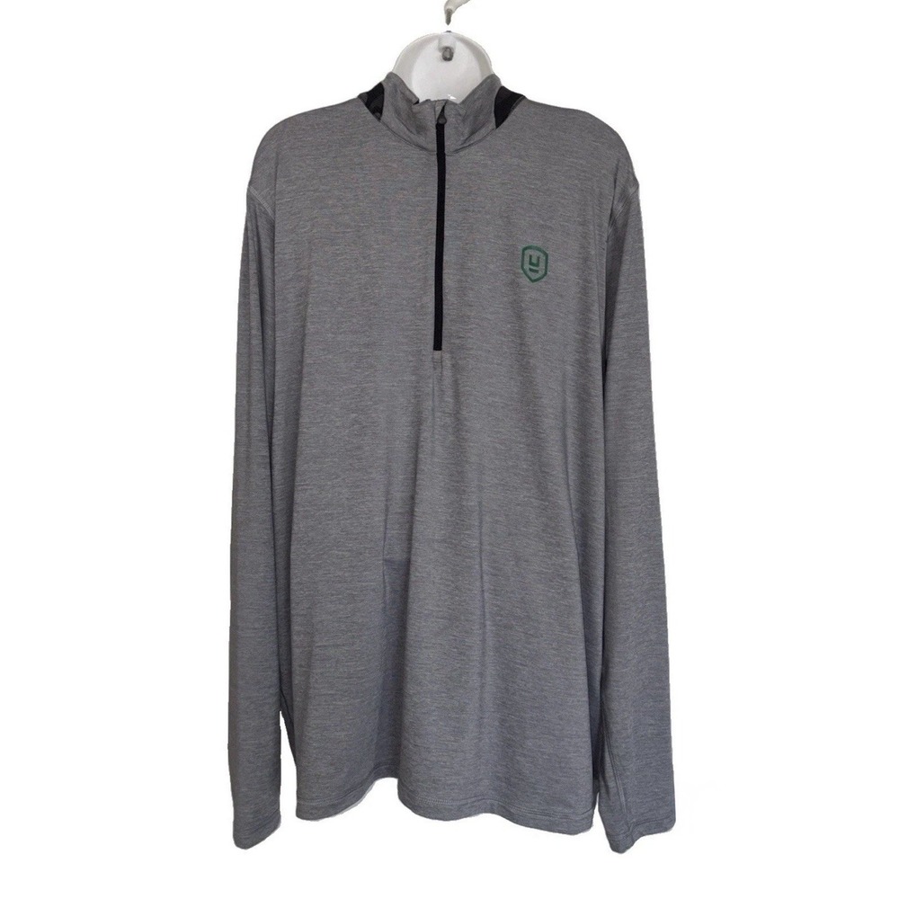 NEW Greyson Guide Sport 1/4 Quarter Zip Men XL Grey Heather Urban Golf UGP Logo